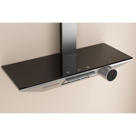 Sistem de dus si cada, cu termostat, Piano keys, 3 functii, LED, alimentare hidroelectrica, Gun Grey, Serafino