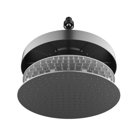 Sistem de dus si cada, cu termostat, Piano keys, 3 functii, LED, alimentare hidroelectrica, Gun Grey, Serafino