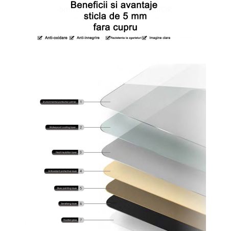 Oglinda Smart Led, Bluetooth, 3 Culori, 5 mm, senzor, afisaj timp, temperatura, dezaburire, Touch, 60-70x80-140 cm, Rubin