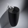Lavoar stativ, Power Color, Negru Mat exterior si interior, 45x45x84 cm,  ceramica sanitara, Fida Lavoar stativ, Power Color, Negru Mat exterior si interior, 45x45x84 cm,  ceramica sanitara, Fida