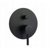Baterie cada EGo-Lun Black, montaj incastrat in perete, finisaj Negru Mat Baterie cada EGo-Lun Black, montaj incastrat in perete, finisaj Negru Mat