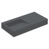 Lavoar EGO 11, Antracit Mat, 100x50 cm, compozit marmura, montaj pe blat sau suspendat, scurgere ascunsa, cu gaura baterie Lavoar EGO 11, Antracit Mat, 100x50 cm, compozit marmura, montaj pe blat sau suspendat, scurgere ascunsa, cu gaura baterie