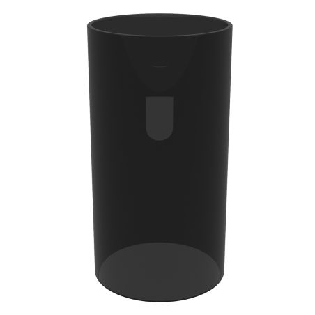 Lavoar stativ, freestanding, CristalMood, Negru transparent, 45x45x85 cm, ventil inclus, Sole