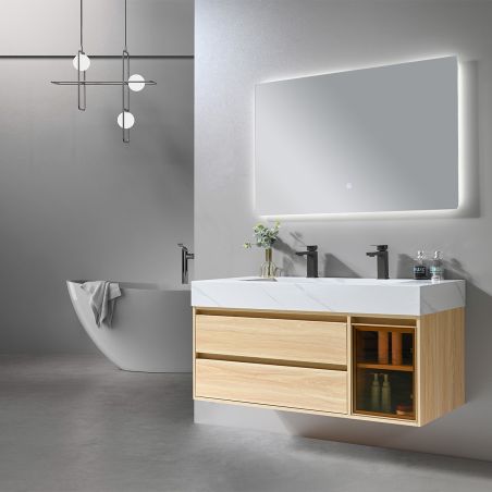 Mobilier de baie cu lavoar...