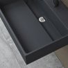 Lavoar, Antracit Mat, 150x48 cm, compozit marmura, montaj pe blat sau suspendat, scurgere mascata, EGO 12R Lavoar, Antracit Mat, 150x48 cm, compozit marmura, montaj pe blat sau suspendat, scurgere mascata, EGO 12R