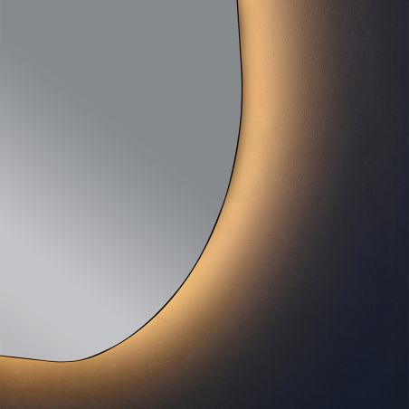 Oglinda Led, Dezaburire si Buton Touch, 5 mm, 3 Culori, Intensitate reglabila, dimensiuni de 60x80 si 70x100 cm, Fiore