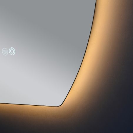 Oglinda Led, Dezaburire si Buton Touch, 5 mm, 3 Culori, Intensitate reglabila, dimensiuni de 60x80 si 70x100 cm, Luna