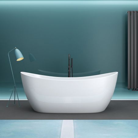 Cada de baie, Alb Lucios, acril termoactiv, freestanding, 180x80 cm, EGO 502