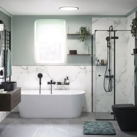 Cada de baie, Alb Lucios, acril termoactiv, freestanding, 170x75 cm, EGO 519