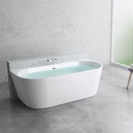 Cada de baie, Alb Lucios, acril termoactiv, freestanding, 170x75 cm, EGO 519