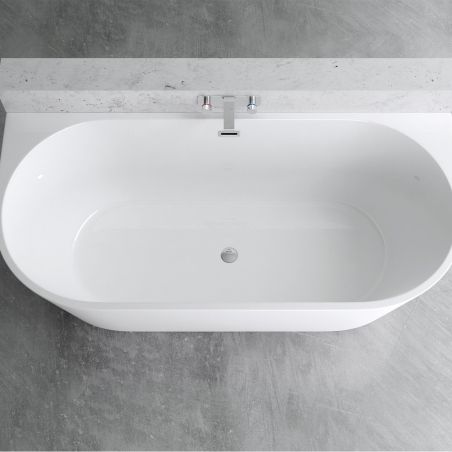 Cada de baie, Alb Lucios, acril termoactiv, freestanding, 170x75 cm, EGO 519