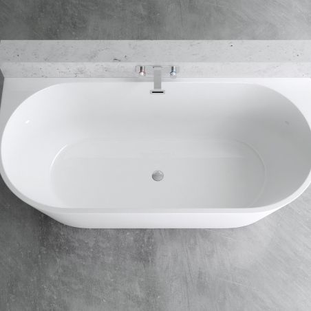 Cada de baie, Alb Lucios, acril termoactiv, freestanding, 170x75 cm, EGO 519