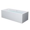Cada de baie, Alb Lucios, acril termoactiv, freestanding, 180x80 cm, EGO 509