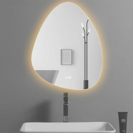 Oglinda Led, Dezaburire si Buton Touch, 3 Culori, Intensitate reglabila, dimensiuni 60-75 x 80-100 cm, Gloria