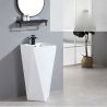 Lavoar stativ Enrico, Alb, cu gaura de baterie, 47x47x83 cm, montaj pe podea, ceramica sanitara Lavoar stativ Enrico, Alb, cu gaura de baterie, 47x47x83 cm, montaj pe podea, ceramica sanitara