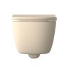 Vas WC EGO Michael Rimless, 49x37 cm, Jasmine semi-mat, Power Colour, montaj suspendat, capac duroplast soft-close easy off