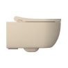 Vas WC EGO Michael Rimless, 49x37 cm, Jasmine semi-mat, Power Colour, montaj suspendat, capac duroplast soft-close easy off