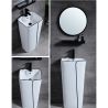 Lavoar stativ Lazio, 43x36x86 cm, montaj pe podea, cu gaura de baterie, ceramica sanitara, Royalty Line by Ego Lavoar stativ Lazio, 43x36x86 cm, montaj pe podea, cu gaura de baterie, ceramica sanitara, Royalty Line by Ego