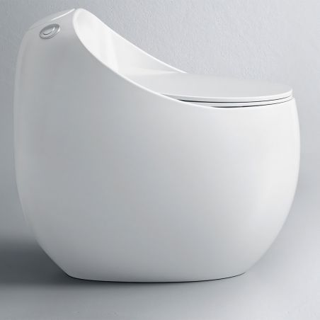Vas WC  New Santa Rimless, 65x47 cm, Rezervor Incorporat, Alb, montaj podea, capac cu soft-close inclus
