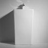 Lavoar stativ, freestanding, Alb Lucios, ceramica sanitara, 46.5 x 42.5 x 84 cm , gaura baterie, Roma
