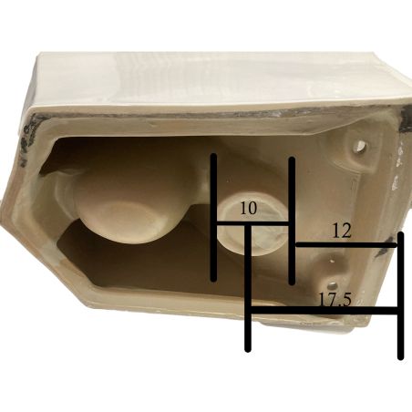 Vas WC Enrico, Rimless, SifonFlush, Alb, 68x38 cm, Rezervor Inclus, montaj podea, capac cu soft-close inclus