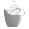 Vas WC Santa Rimless, 69x46 cm, rezervor incorporat, Alb, montaj podea, capac cu soft-close inclus, Royalty Line by Ego Vas WC Santa Rimless, 69x46 cm, rezervor incorporat, Alb, montaj podea, capac cu soft-close inclus, Royalty Line by Ego