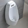 Urinal cu senzor integrat, scurgere in perete sau in podea, 34x29x68 cm, Alb Lucios,Lucente