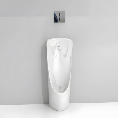 Urinal de podea cu senzor integrat, 34x35.5x100, Alb Lucios, Silento