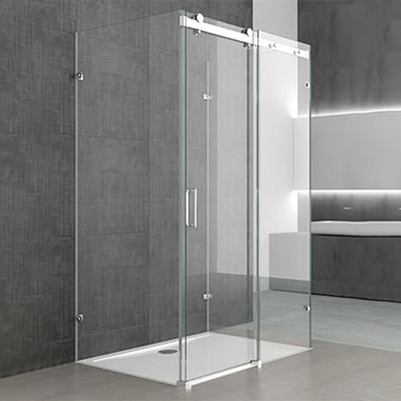 Cabina de dus, 3 laturi, Usa Glisanta, Sticla 8 mm, Tratament Nano, Dimensiuni la alegere, EGO-172