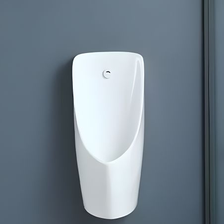 Urinal cu senzor integrat, scurgere in perete sau in podea, 35x38x76 cm, Alb Lucios, Lavino