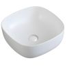 Lavoar, Alb Mat, ceramica sanitara, montaj pe blat, 40.5x40.5 cm, Viva