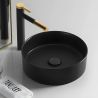 Lavoar, Negru Mat, Power color, montaj pe blat, ceramica sanitara, diametru 42 cm, Linea Lavoar, Negru Mat, Power color, montaj pe blat, ceramica sanitara, diametru 42 cm, Linea