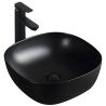 Lavoar, Negru Mat, Power Color, ceramica sanitara, montaj pe blat, 40.5x40.5 cm, Viva Lavoar, Negru Mat, Power Color, ceramica sanitara, montaj pe blat, 40.5x40.5 cm, Viva