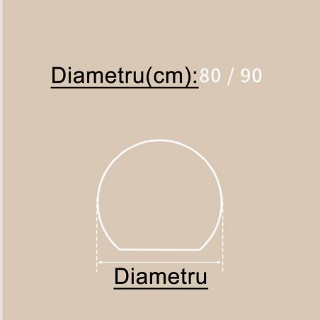 Oglinda smart Led, 4 mm, dezaburire, buton touch, 3 Culori, dimensiuni: 70x80, dia80,90,100 cm, Orbis