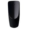 Urinal cu senzor integrat, scurgere in perete sau in podea, 35x38x75 cm, Negru Lucios, Lavino