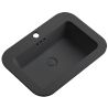 Lavoar, Negru Mat, Power Color, montaj semi-incastrat, cu gaura de baterie, ceramica sanitara, 60x44 cm, Monza Lavoar, Negru Mat, Power Color, montaj semi-incastrat, cu gaura de baterie, ceramica sanitara, 60x44 cm, Monza
