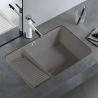 Lavoar Spalatorie, Gri Mat, Power Color, montaj incastrat sub blat, ceramica sanitara, 60x40, Lavio