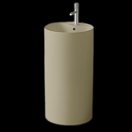 Lavoar stativ, Jasmin Mat, Power Color, cu gaura de baterie, diametru 45 cm, Modena