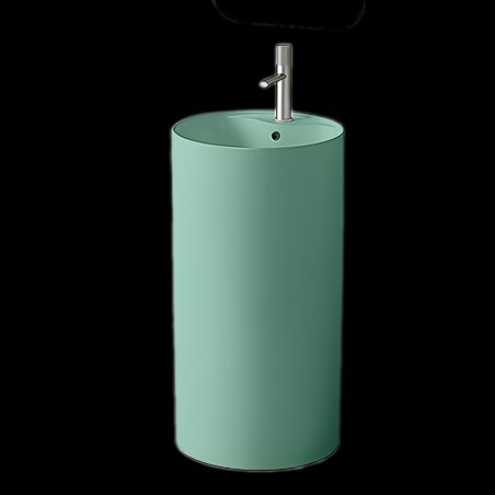 Lavoar stativ, Verde Mint Mat, Power Color, cu gaura de baterie, diametru 45 cm, Modena