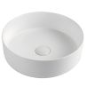 Lavoar, Alb Mat, ceramica sanitara, montaj pe blat, diametru 42 cm, Linea