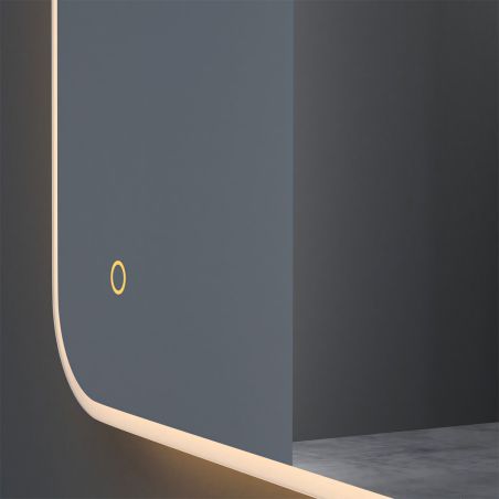 Oglinda pentru baie EGO - Louie, cu LED, dezaburire si intrerupator touch