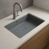 Lavoar, Gri Mat, Power Color, montaj incastrat sub blat, 70-80x42 cm, ceramica sanitara, Livia