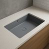 Lavoar, Gri Mat, Power Color, montaj incastrat sub blat, 70-80x42 cm, ceramica sanitara, Livia