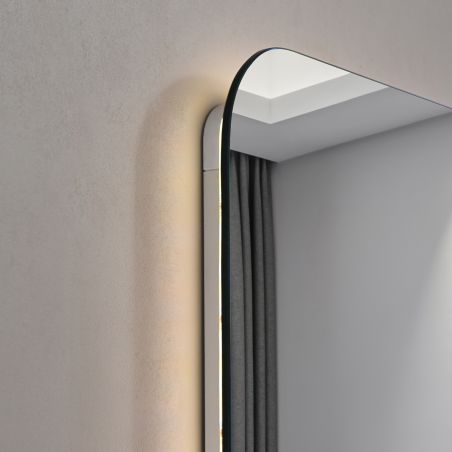 Oglinda pentru baie EGO - Louie, cu LED, dezaburire si intrerupator touch,  dimensiuni: 60-140x70-80 cm