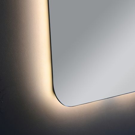 Oglinda pentru baie EGO - Louie, cu LED, dezaburire si intrerupator touch,  dimensiuni: 60-140x70-80 cm