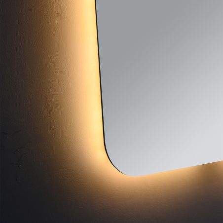 Oglinda pentru baie EGO - Louie, cu LED, dezaburire si intrerupator touch,  dimensiuni: 60-140x70-80 cm
