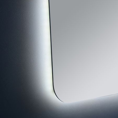 Oglinda pentru baie EGO - Louie, cu LED, dezaburire si intrerupator touch,  dimensiuni: 60-140x70-80 cm