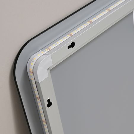 Oglinda pentru baie EGO - Louie, cu LED, dezaburire si intrerupator touch,  dimensiuni: 60-140x70-80 cm