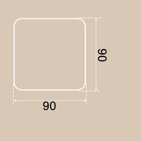 Oglinda smart Led, sticla 4mm, Dezaburire, buton touch, 3 Culori, dimensiune 90x90 cm, Nivo