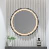 Oglinda Led, Dezaburire, Buton Touch, sticla 5 mm, Cadru negru, 3 Culori, Intensitate reglabila, dimensiuni 80, 90 cm, Cezara Oglinda Led, Dezaburire, Buton Touch, sticla 5 mm, Cadru negru, 3 Culori, Intensitate reglabila, dimensiuni 80, 90 cm, Cezara